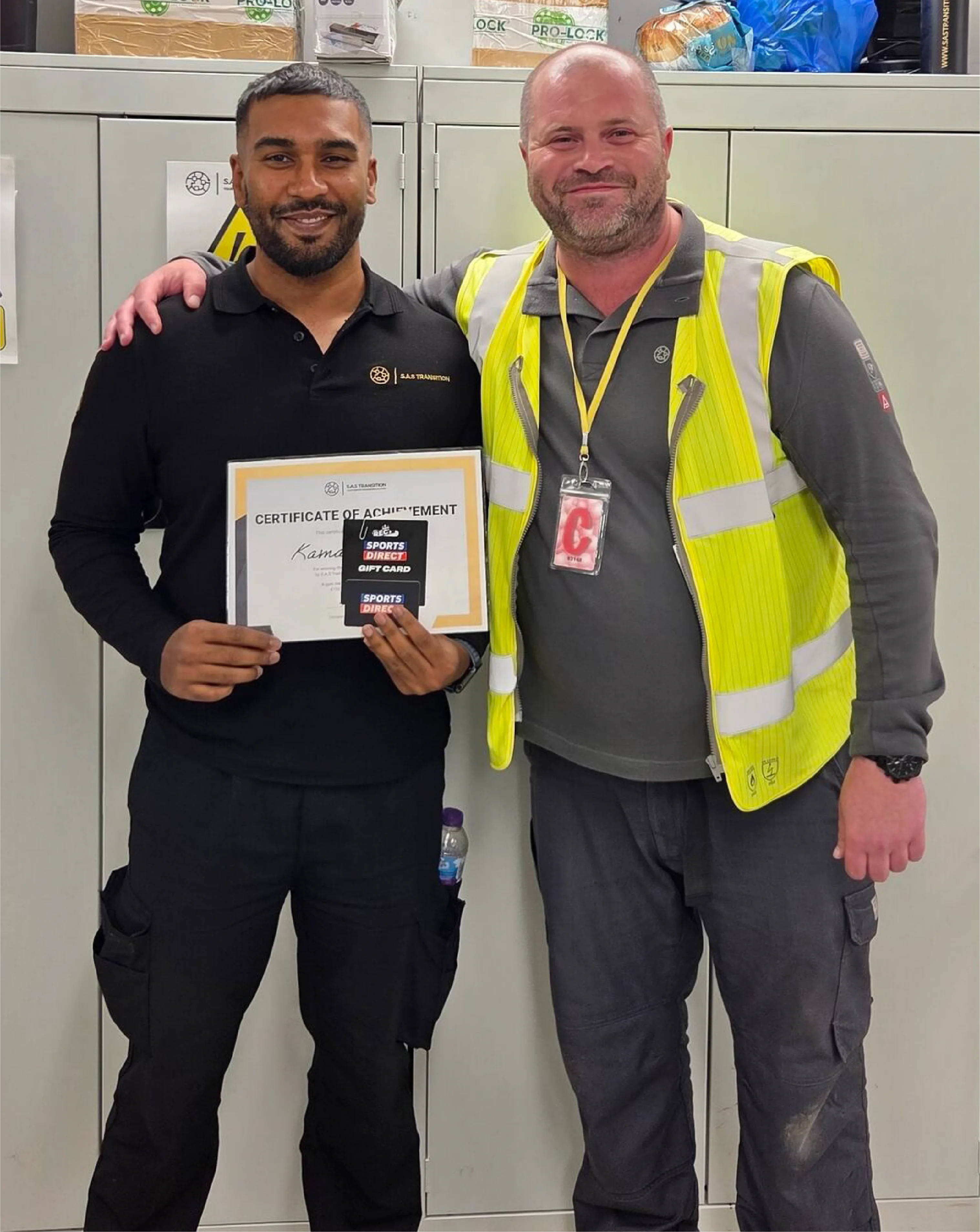 Calorie crusher champion award ceremony